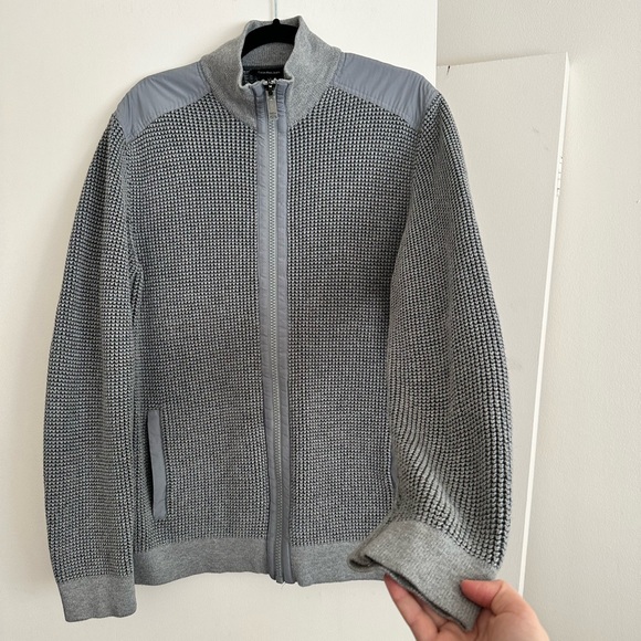 Gray sweater with zipper Calvin Klein size M-L - Picture 11 of 13